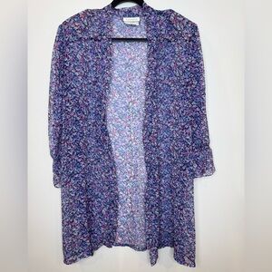Vintage Kayanna sheer Floral robe size large